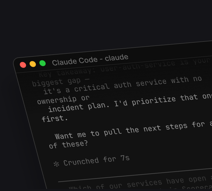 Cortex MCP inside an AI coding assistant