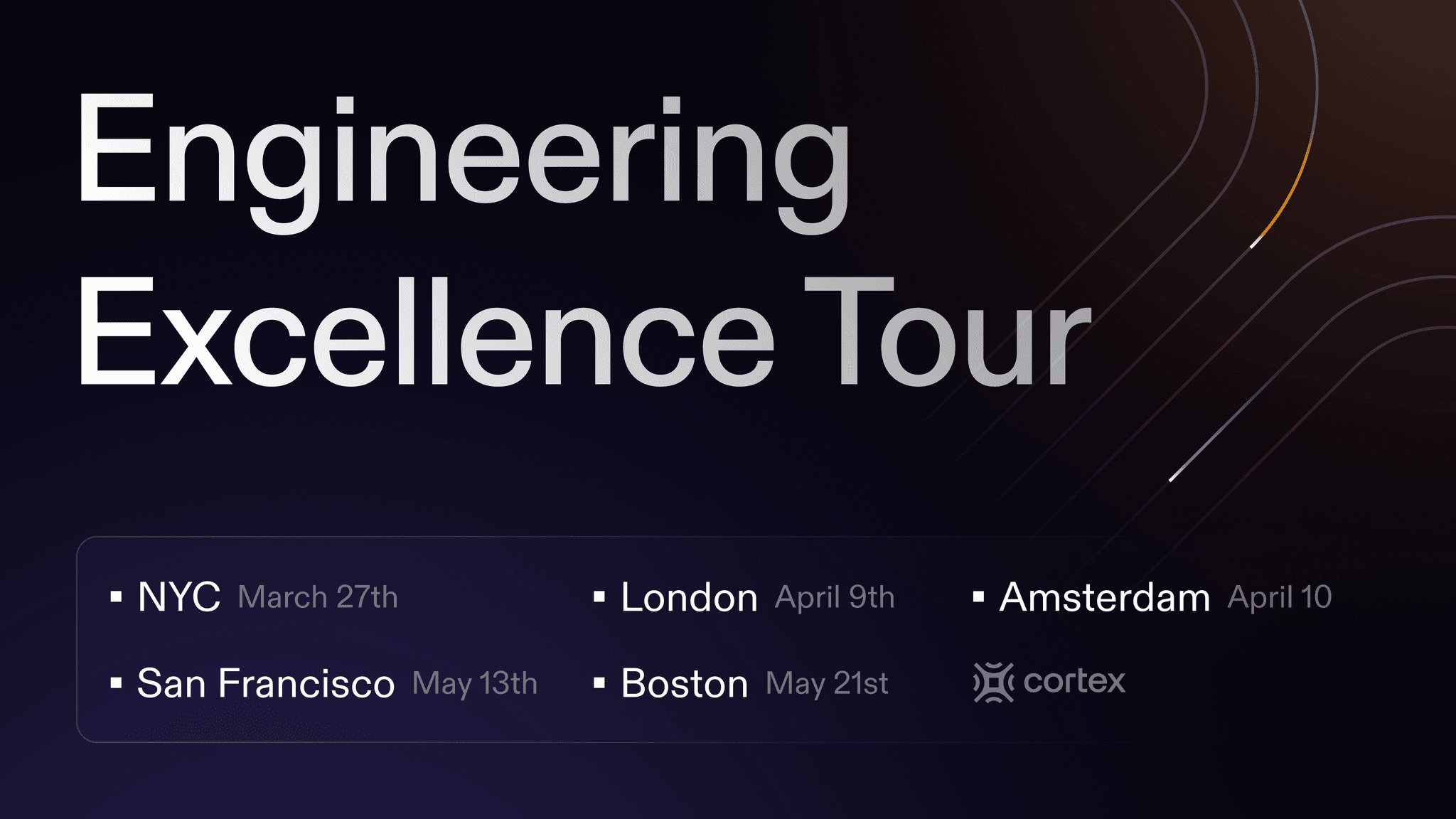 Engineering Excellence Tour: Build High-Performing Teams, Faster