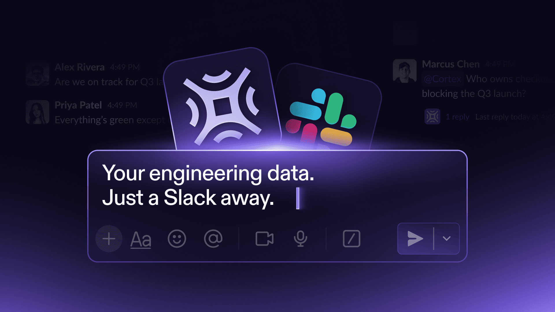 Ask Cortex anything, right from Slack