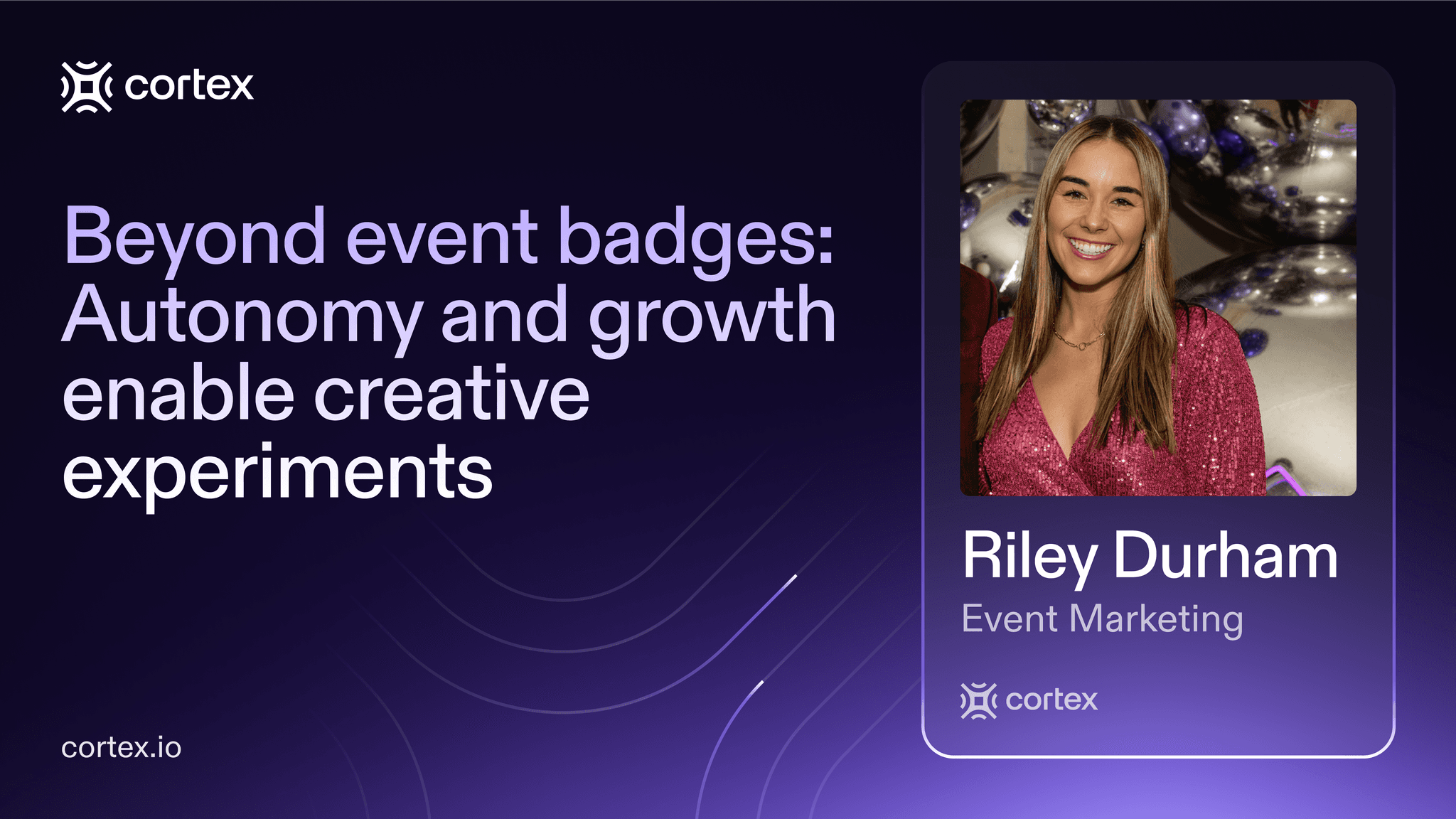 Beyond event badges: How autonomy and growth create space for creative experiments